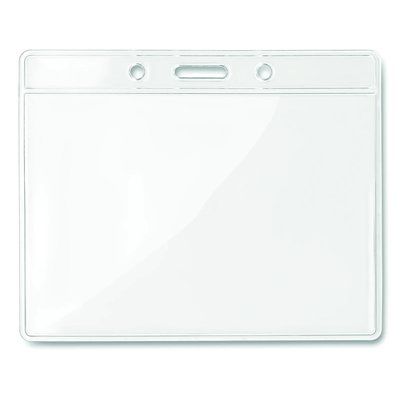 Funda portacredenciales transparente 10 x 8 cm