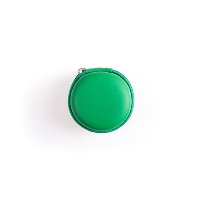 Funda portamonedas redonda de polipiel suave