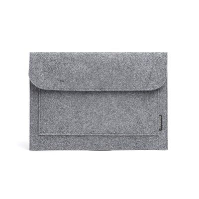 Funda para portátil de fieltro 15" Gris