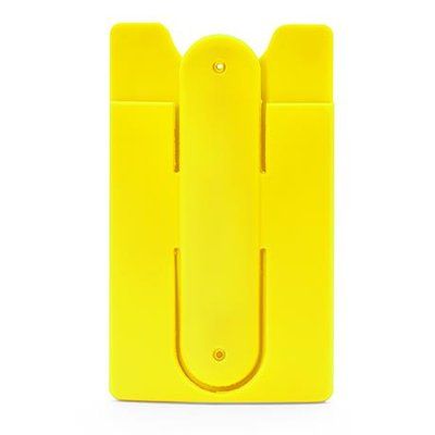 Funda soporte de silicona para móvil Amarillo Talla Única Adulto
