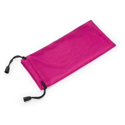 Funda suave para gafas con cordón Fucsia