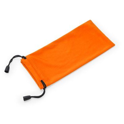 Funda suave para gafas con cordón Naranja