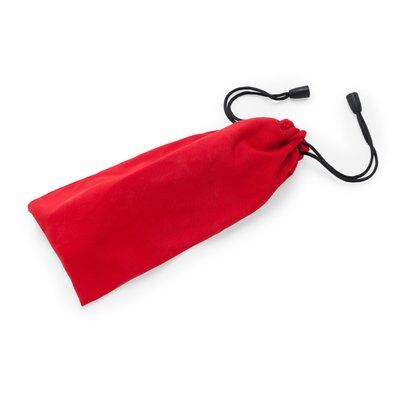 Funda suave para gafas con cordón