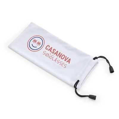 Funda suave para gafas con cordón