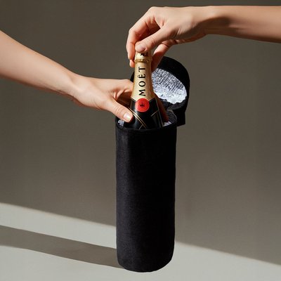 Funda térmica para botella de canvas reciclado