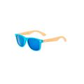 Gafas de sol bambú UV400 lentes espejo Azc
