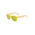 Gafas de sol bambú UV400 lentes espejo Ama