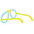 Gafas de Neón Aviador