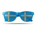 Gafas personalizadas con bandera en las lentes Azul