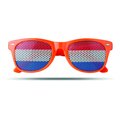 Gafas personalizadas con bandera en las lentes Naranja