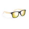 Gafas Sol Bambú UV400 Amarillo
