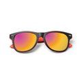 Gafas de sol con montura bicolor Rojo