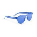 Gafas de sol sin montura de diseño monocolor Azul