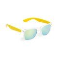 Gafas de sol con patillas de color y protección UV400 Amarillo