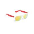 Gafas de sol con patillas de color y protección UV400 Rojo