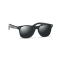 Gafas Sol UV400 Espejo con Bambú Negro