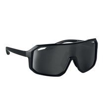 Gafas de sol deportivas con lentes espejadas UV400 Negro