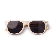 Gafas de sol de fibra de trigo y bambú Crudo