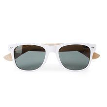 Gafas de sol con varillas de bambú Blanco Talla Única Adulto