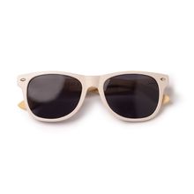 Gafas de sol de fibra de trigo y bambú Crudo