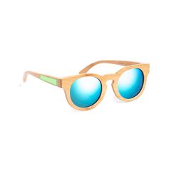 Gafas de sol de bambú UV 400 | En la patilla derecha | 40 x 6