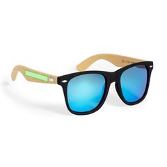 Gafas Sol Bambú UV400 | En la patilla izquierda | 40 x 6