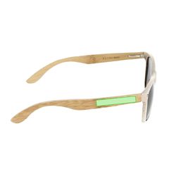 Gafas Sol Bambú Tintadas UV400 | En la patilla izquierda | 40 x 6