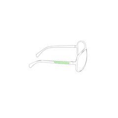 Gafas Aviador UV400 Ahumadas | En la patilla derecha | 35 x 3