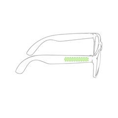 Gafas con lentes perforadas | En la patilla derecha | 40 x 6