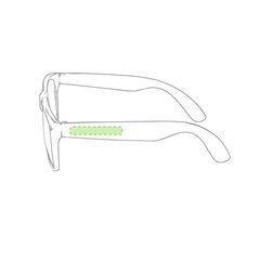 Gafas con lentes perforadas | En la patilla izquierda | 40 x 6