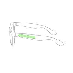 Gafas de sol bicolor UV400 | En la patilla derecha | 40 x 6