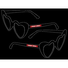 Gafas de sol forma de Corazón | Zona 1 | 45 x 7