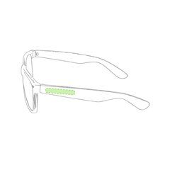 Gafas de sol con patillas de color y protección UV400 | En la patilla derecha | 40 x 6