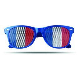Gafas personalizadas con bandera en las lentes Azul Royal