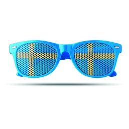 Gafas personalizadas con bandera en las lentes Azul