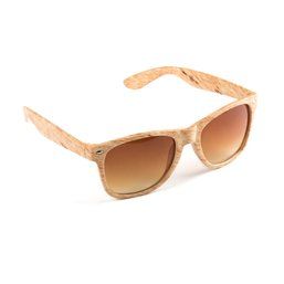 Gafas de sol de imitación a madera UV400 Marrón Claro
