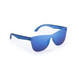 Gafas solsin marco de acabado espejado Azul
