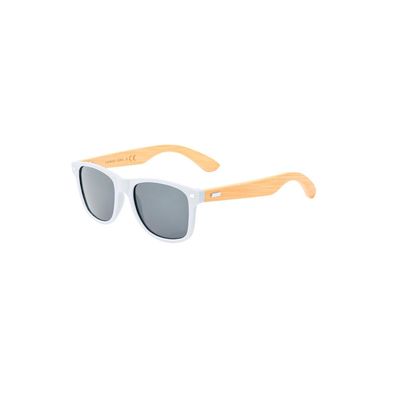 Gafas de sol bambú UV400 lentes espejo Bla
