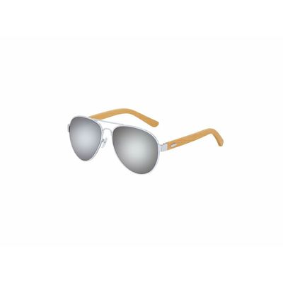 Gafas de sol bambú y metal Gri