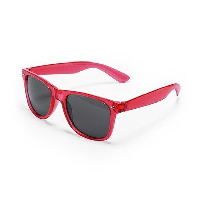 Gafas de sol de montura translucida Rojo