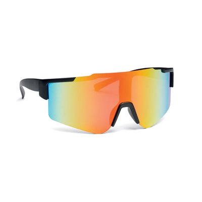 Gafas deportivas espejo montura negra Multicolor