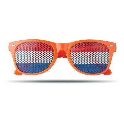 Gafas personalizadas con bandera en las lentes Naranja