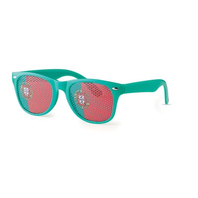 Gafas personalizadas con bandera en las lentes