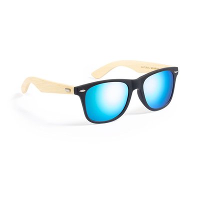 Gafas Sol Bambú UV400 Azul