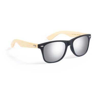Gafas Sol Bambú UV400 Gri