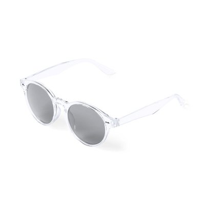 Gafas de sol circulares vintage UV400 Blanco