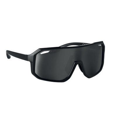 Gafas de sol deportivas con lentes espejadas UV400 Negro