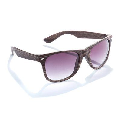 Gafas de sol de imitación madera UV400 Marrón Oscuro