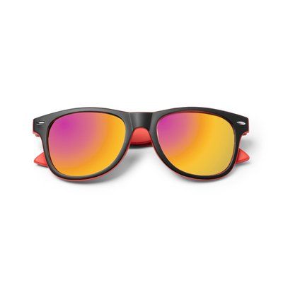 Gafas de sol con montura bicolor Rojo