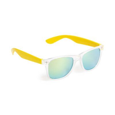Gafas de sol con patillas de color y protección UV400 Amarillo
